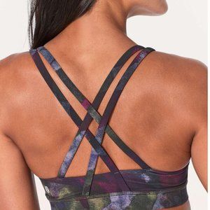 Lululemon Athletica Energy Bra in Aura Dark Chrome Multi Size 8